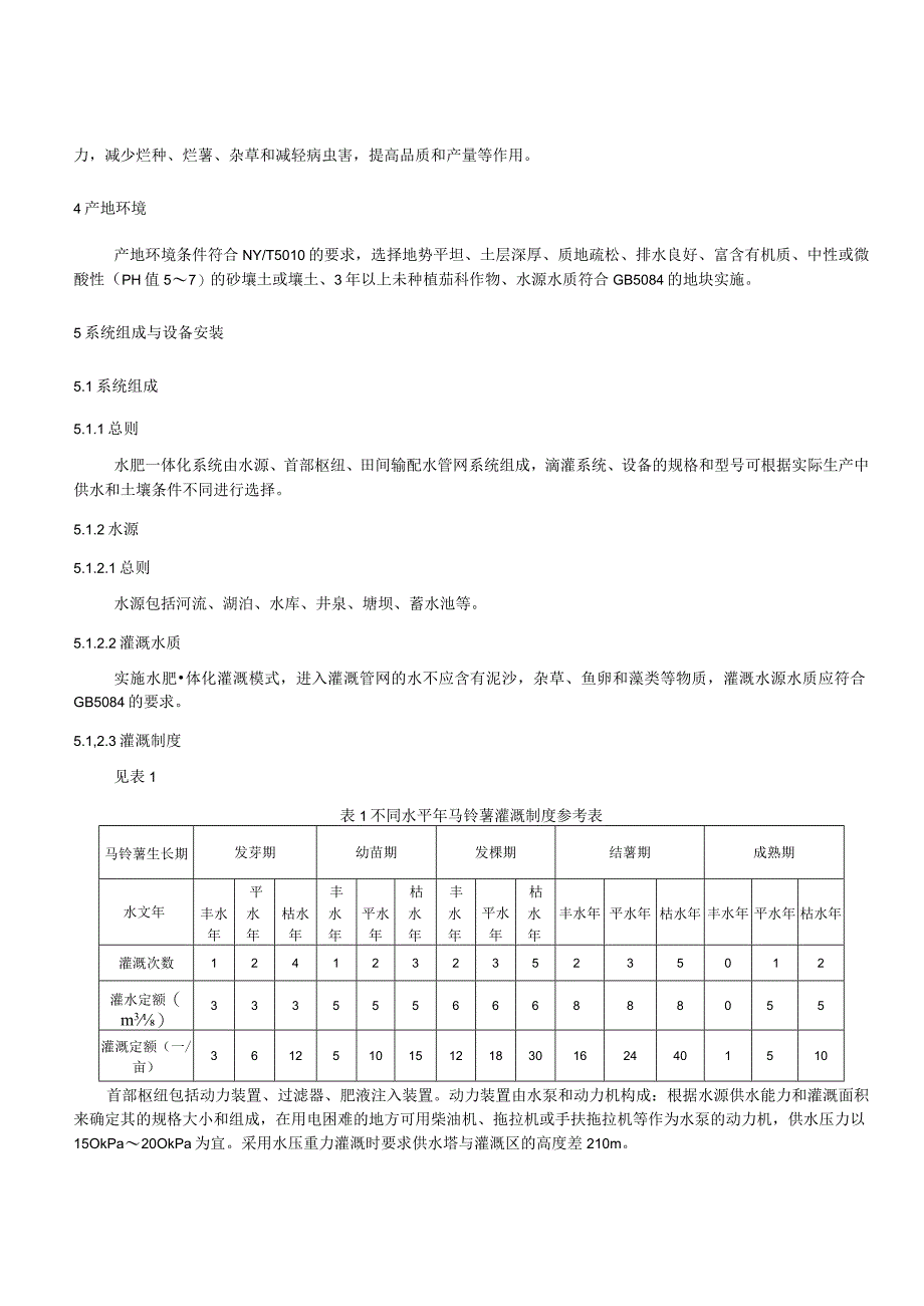 冬种马铃薯膜下滴灌水肥药一体化管理技术规程.docx_第2页