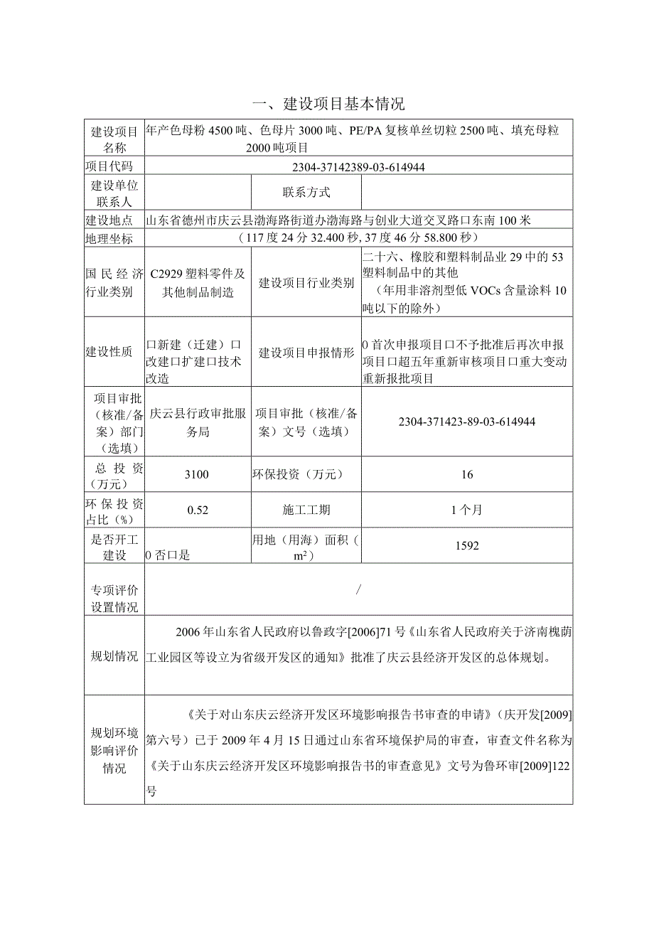 年产色母粉4500吨色母片3000吨PE_PA复核单丝切粒2500吨填充母粒2000吨项目环评报告表.docx_第2页