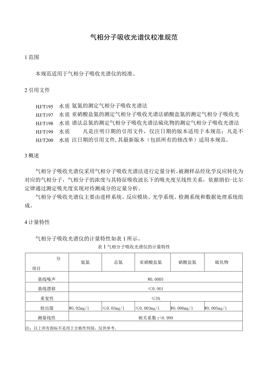 气相分子吸收光谱仪地方校准规范.docx_第1页