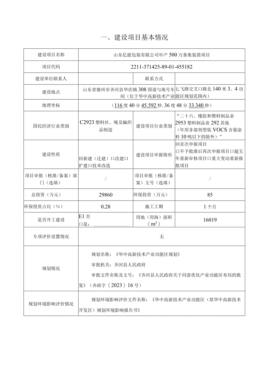 年产500万条集装袋项目环评报告表.docx_第2页