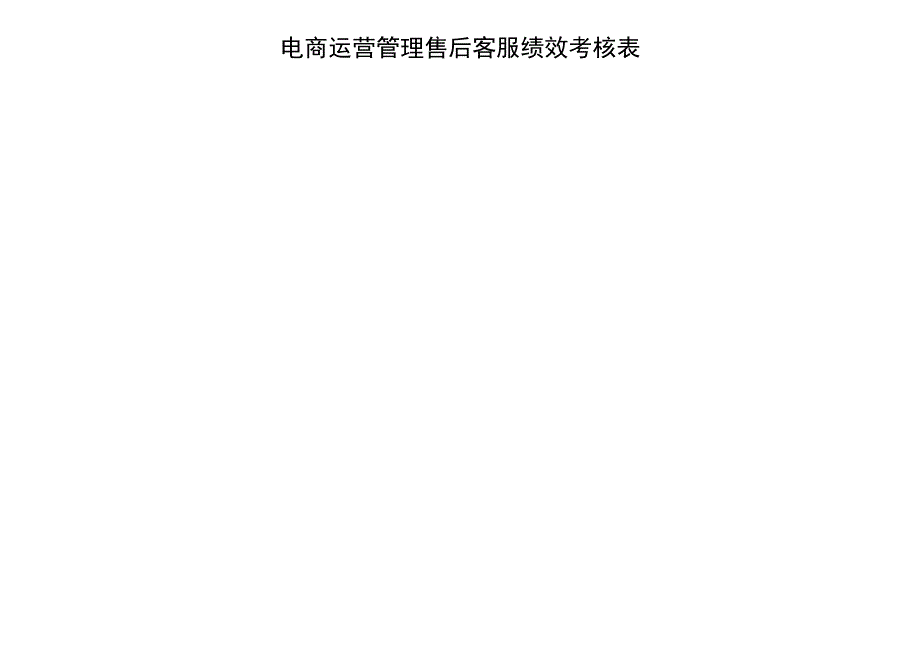 电商运营管理售后客服绩效考核表.docx_第2页