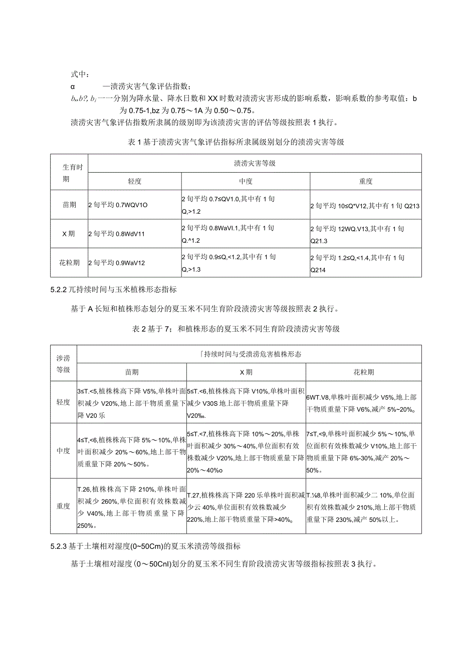 夏玉米气象灾害鉴定评价规范：渍涝.docx_第3页