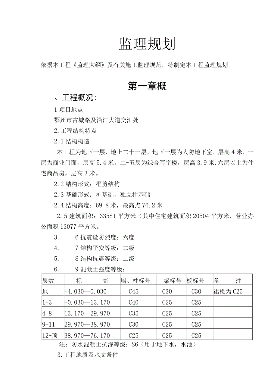 监理规划房产大厦.docx_第1页