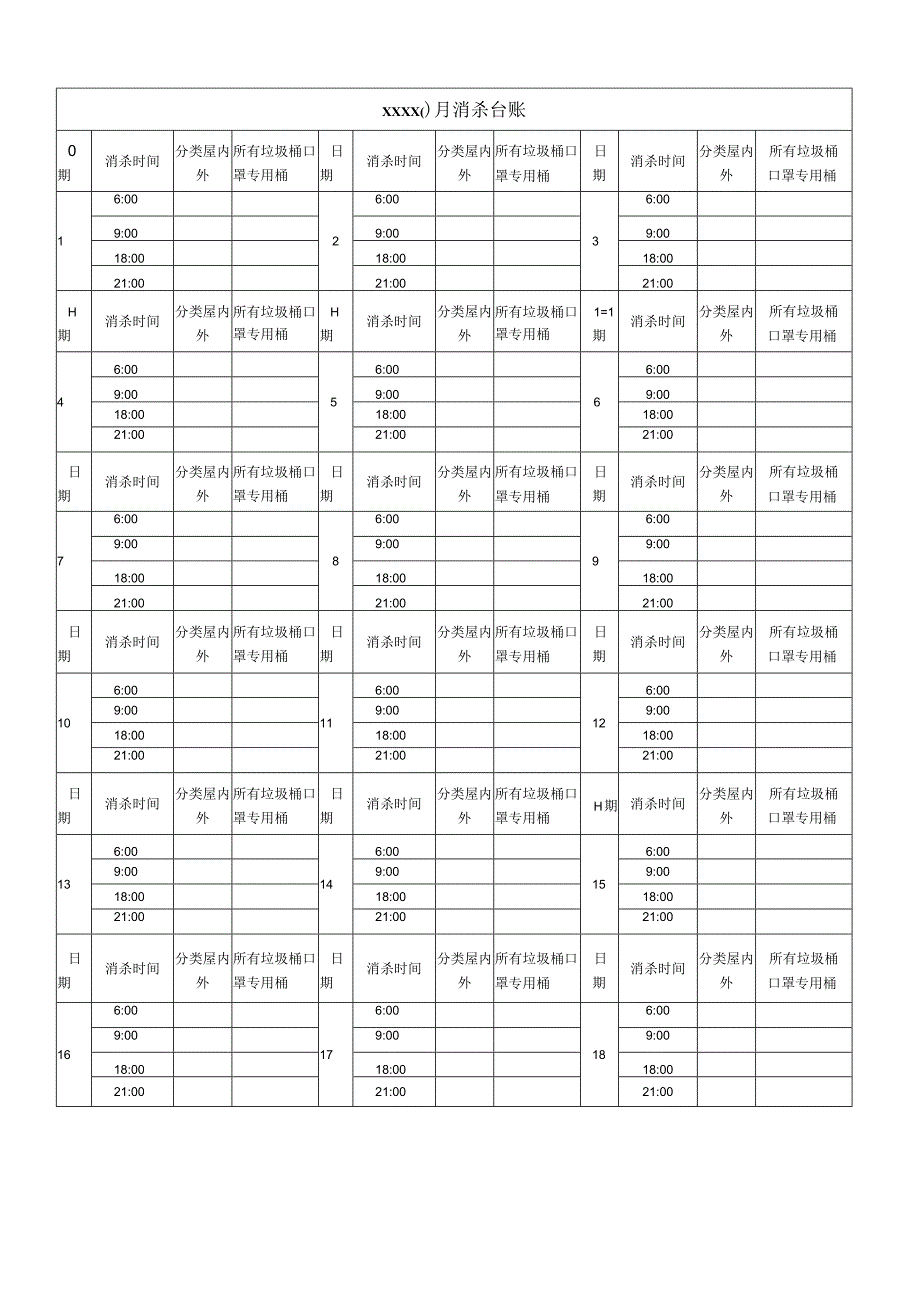 物业消杀台账.docx_第1页