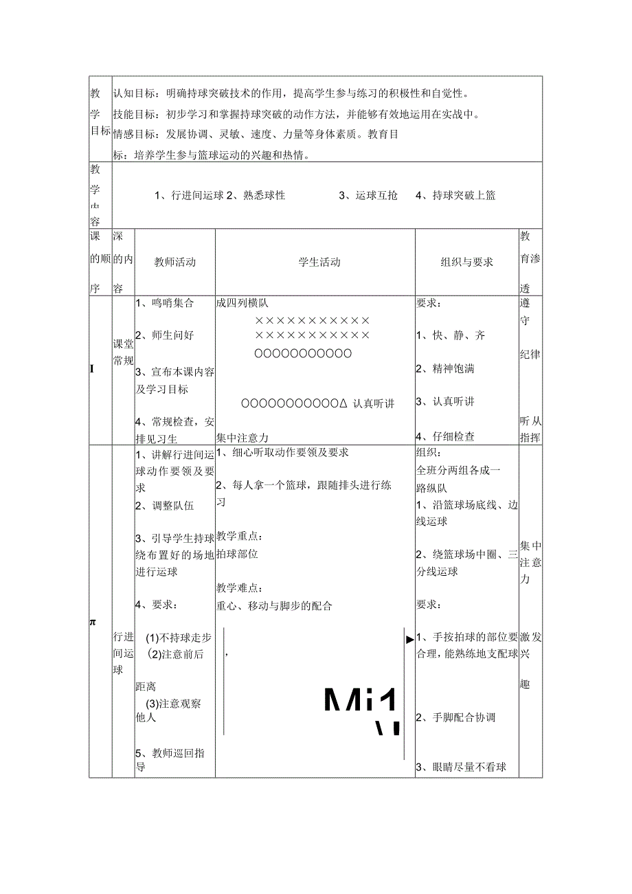 水平四八年级体育《篮球：持球突破》教学设计及教案.docx_第2页