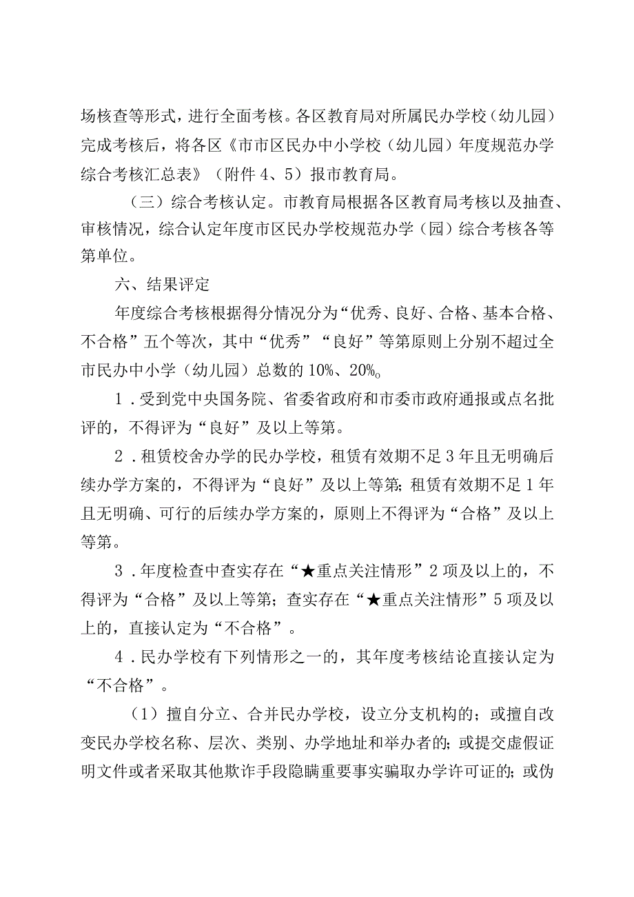 民办学校规范办学园积分制管理和年度检查综合考核办法.docx_第3页