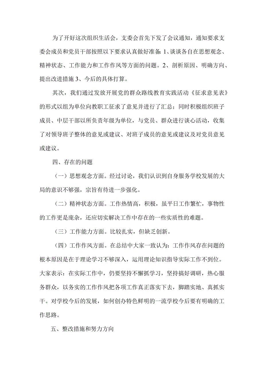 盘龙小学党支部组织生活会报告.docx_第2页