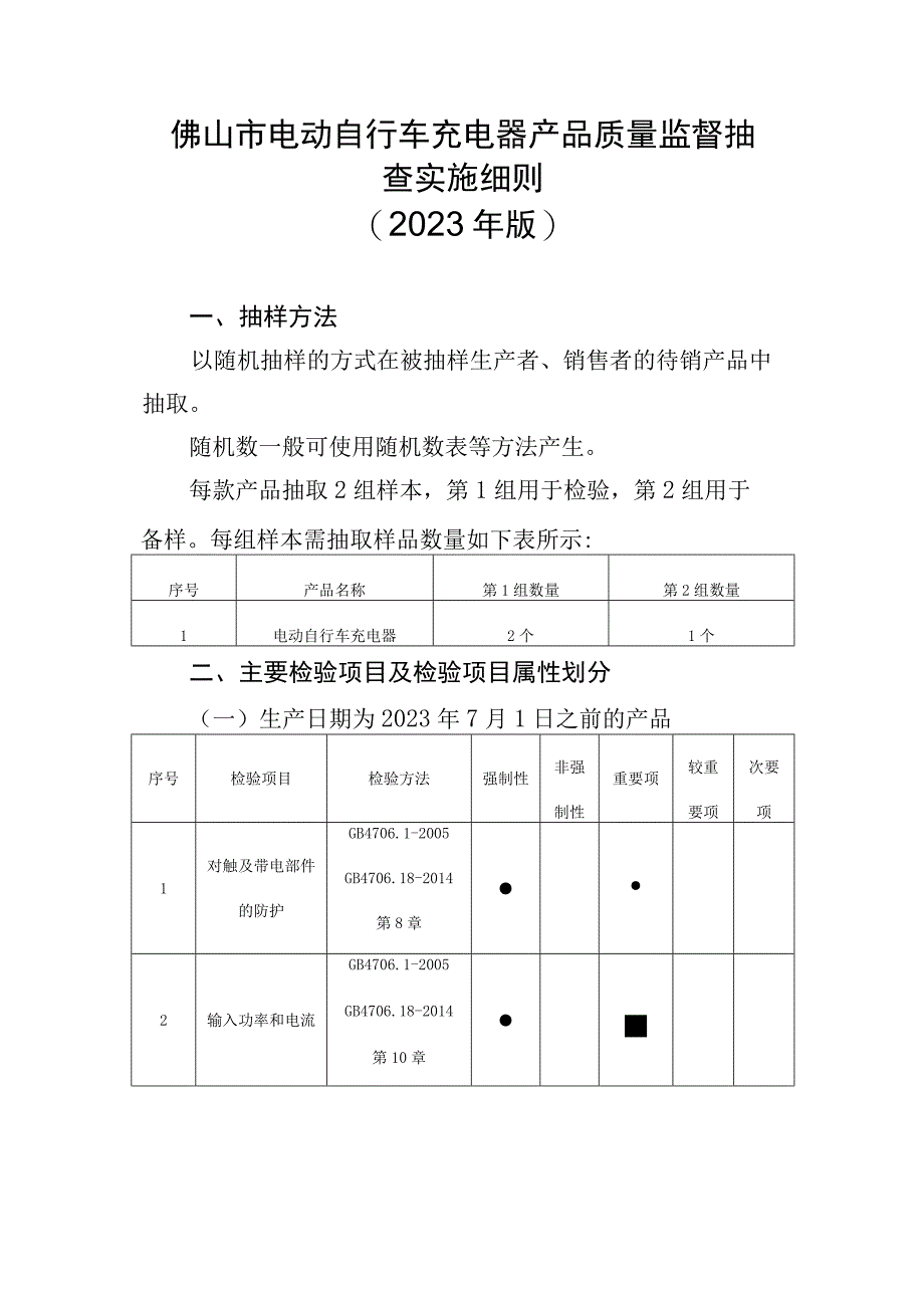 2佛山市电动自行车充电器产品质量监督抽查实施细则2023版.docx_第1页