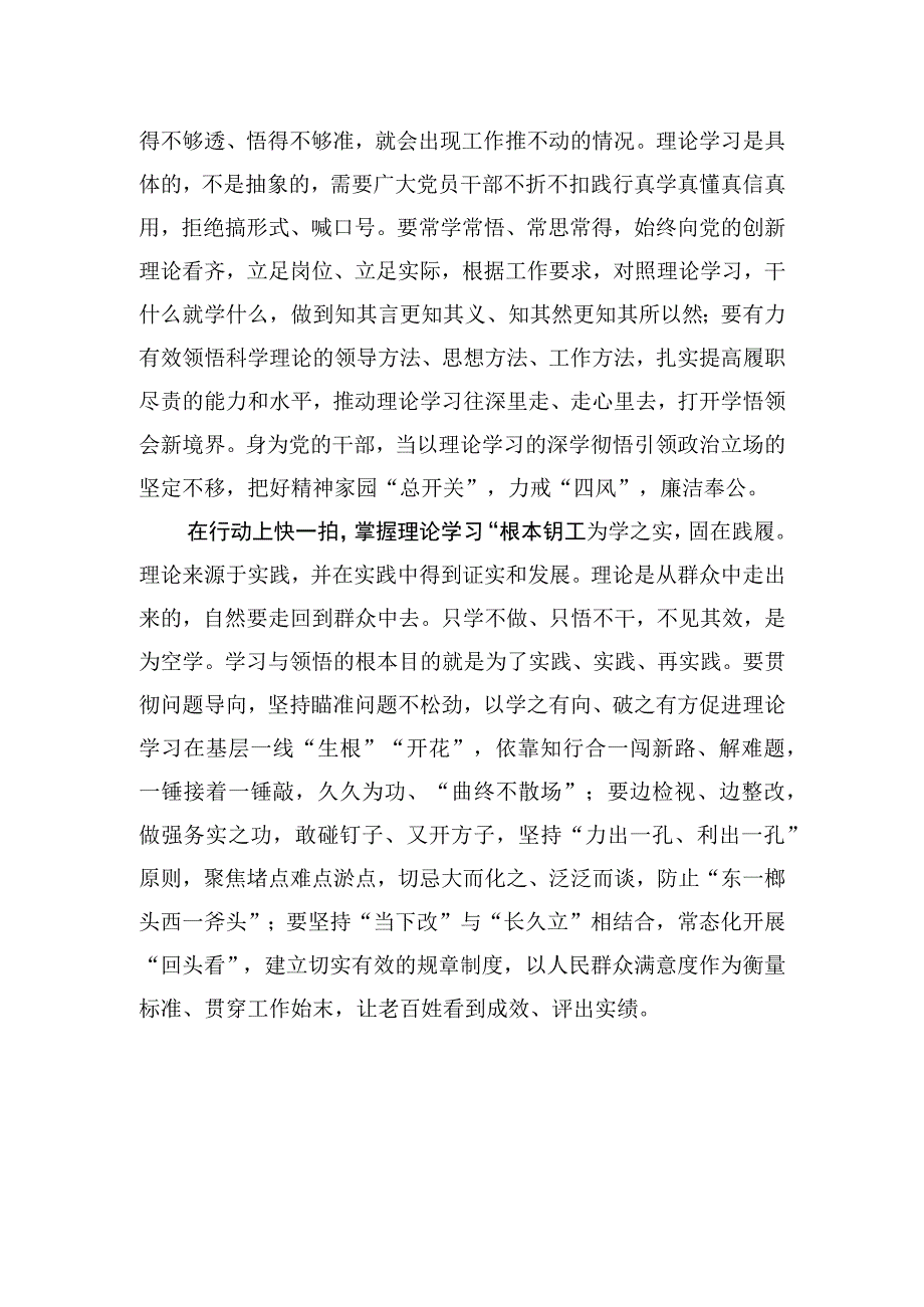 2023主题教育研讨发言握好理论学习三把钥.docx_第2页