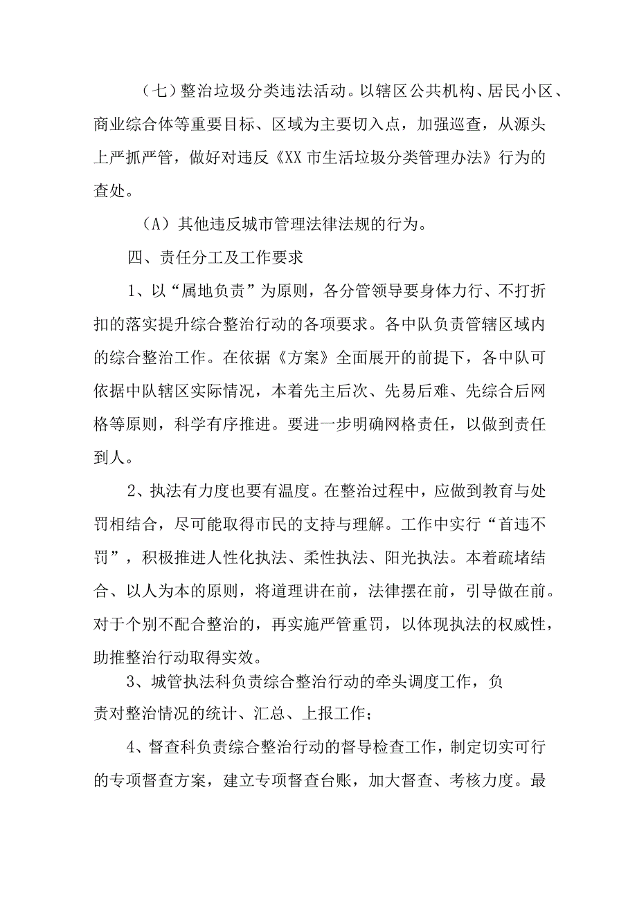 XX市综合行政执法局关于开展春雷·春季城市容貌综合整治行动的实施方案.docx_第3页