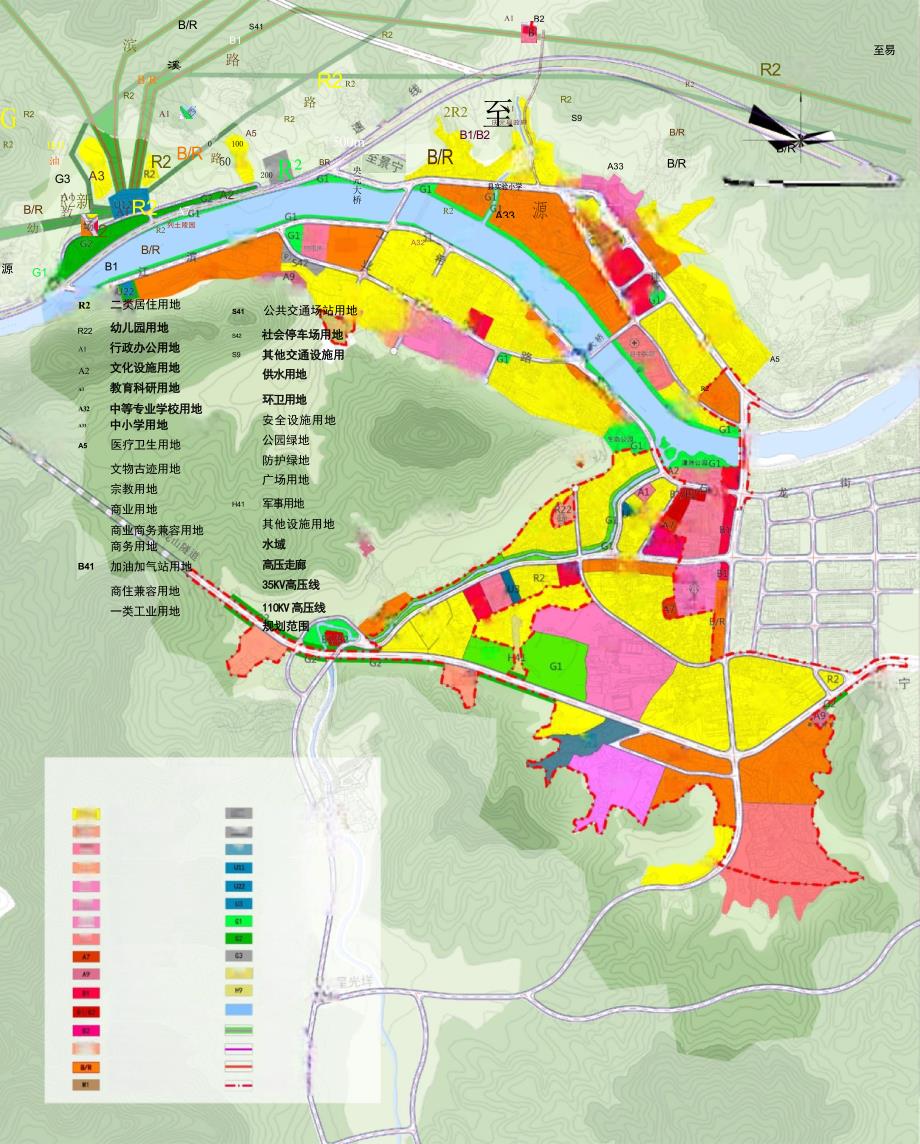 《庆元县老城区（城西片区）控制性详细规划》用地规划图.docx_第2页