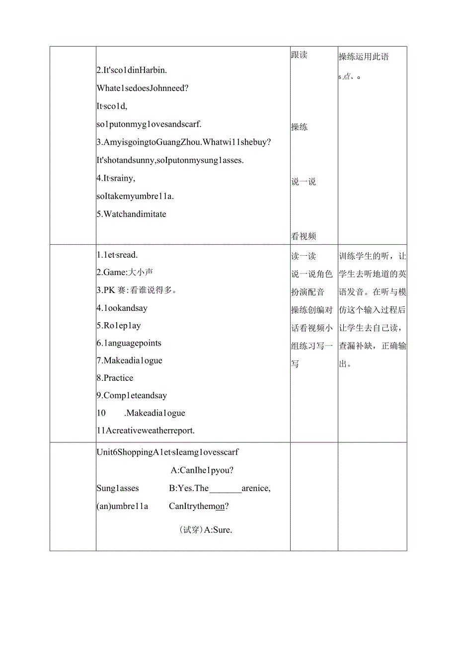 人教PEP四年级下册Unit6 Shopping A let's learn 教案.docx_第2页