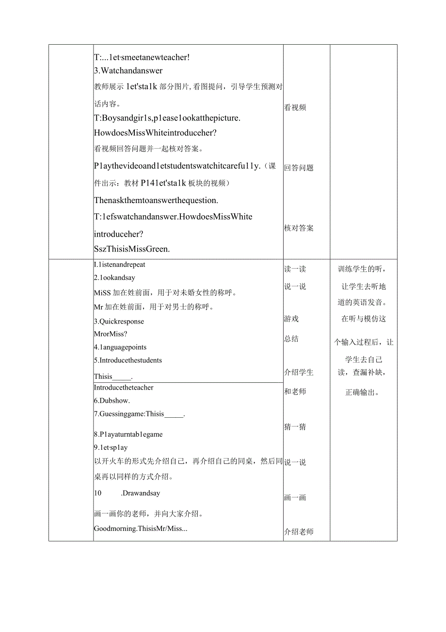 人教PEP三年级上册Unit2 Colours A let's talk教案.docx_第2页