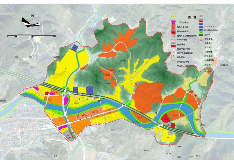 《庆元县老城区（城东片区）控制性详细规划》用地规划图.docx_第1页