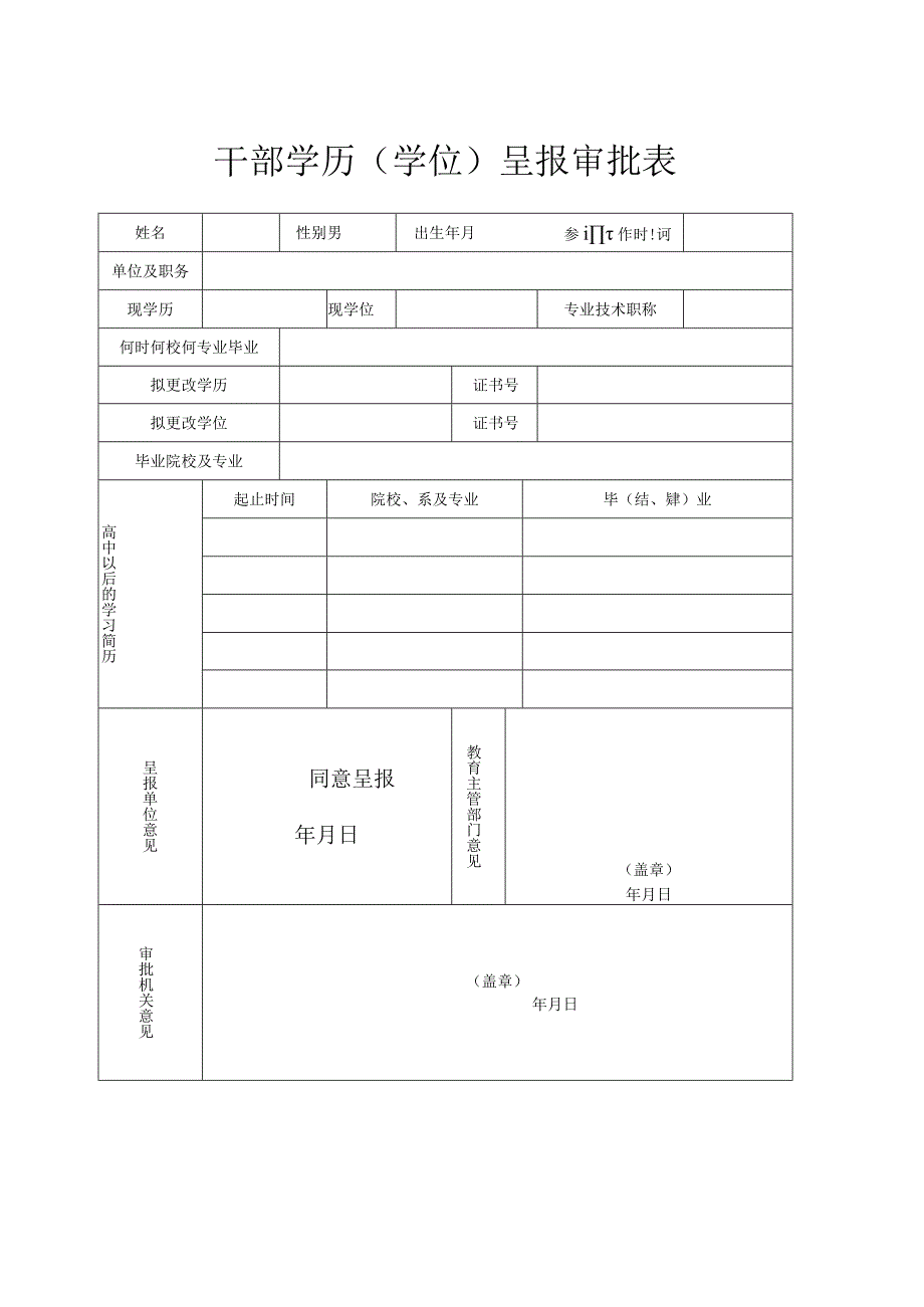 学历学位审批表.docx_第1页