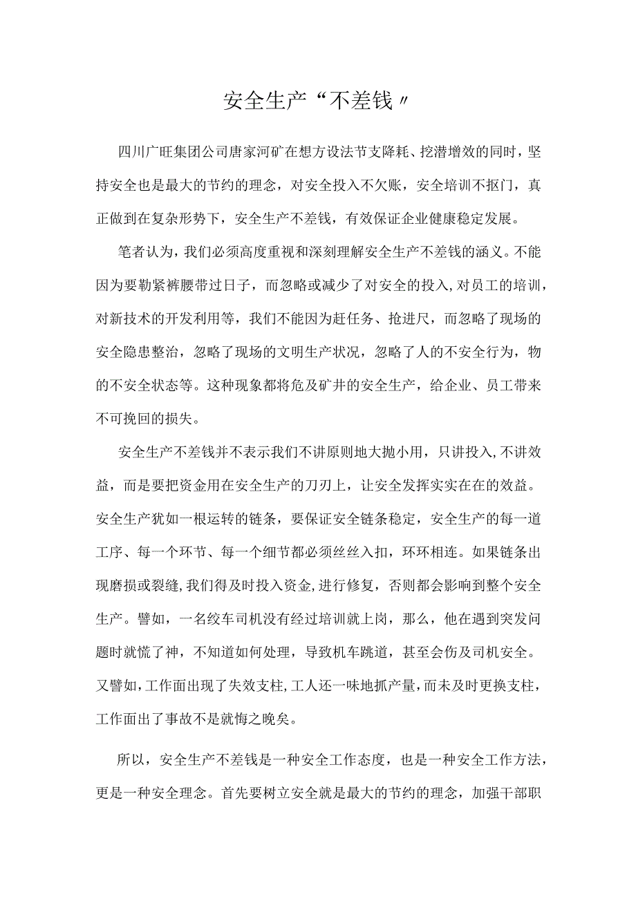 安全生产不差钱模板范本.docx_第1页