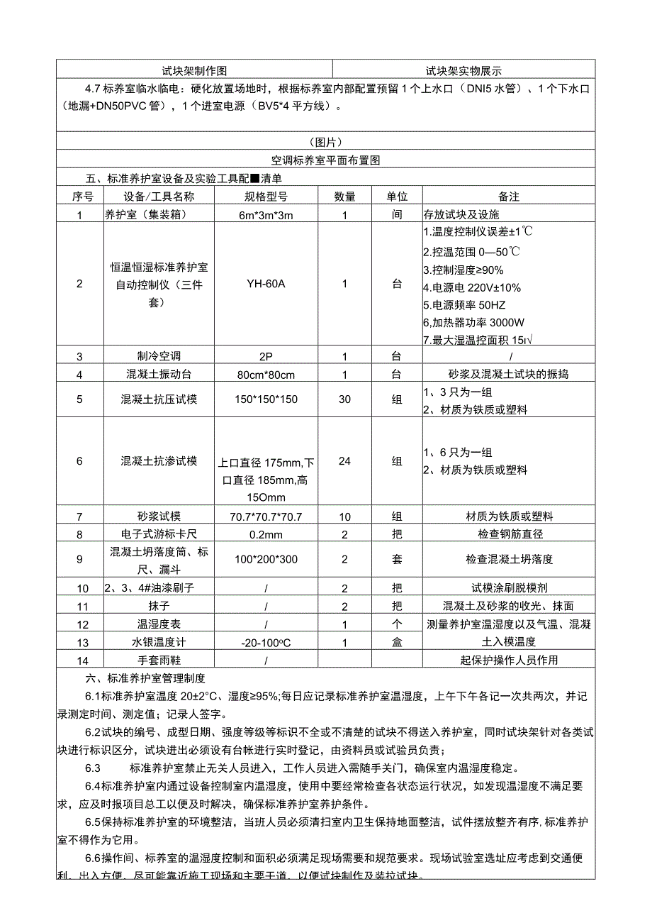 建筑工程项目集装箱标养室施工交底内容表.docx_第2页