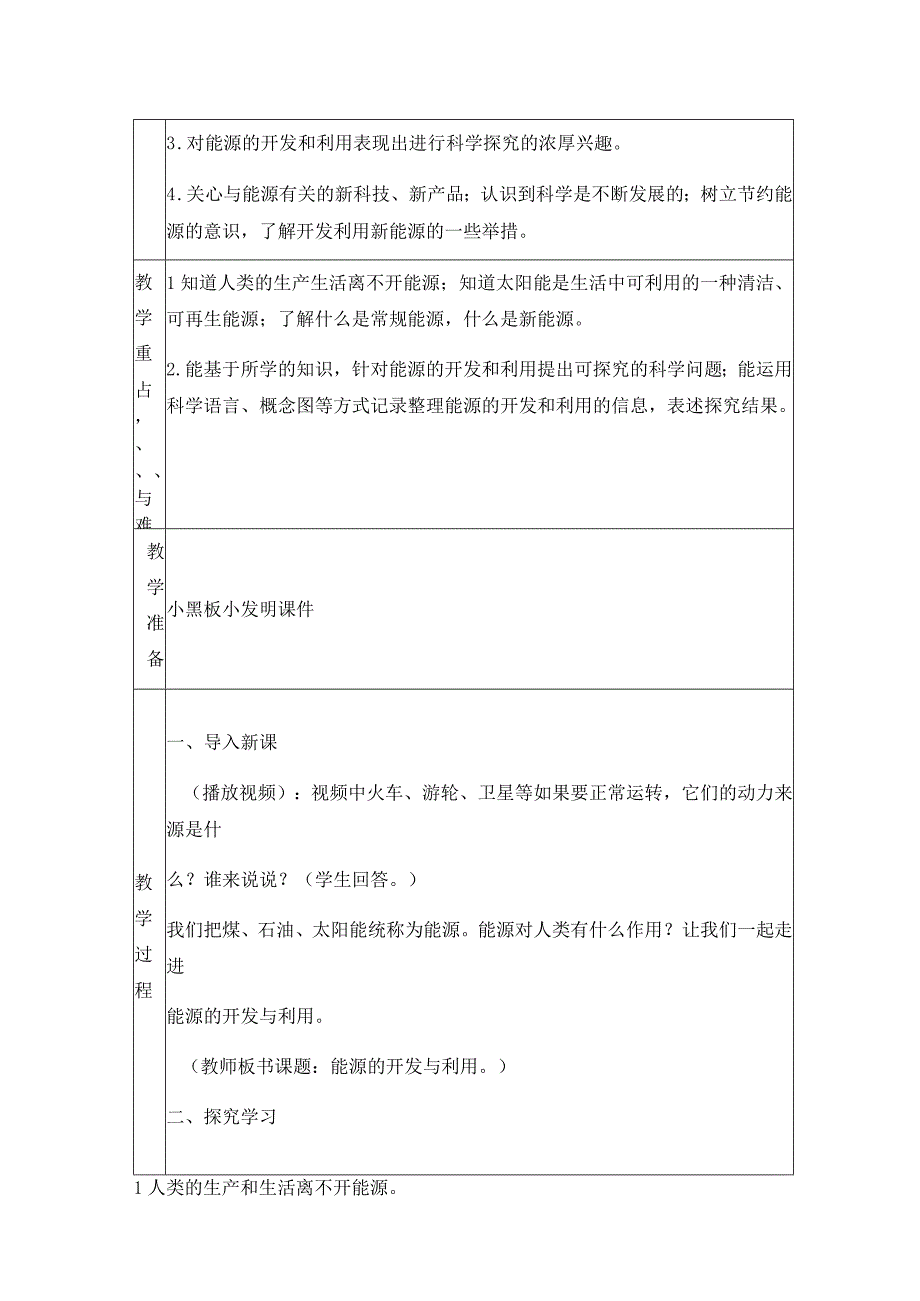 科学青岛版六年级下册2023年新编10 能源的开发与利用 教案.docx_第2页