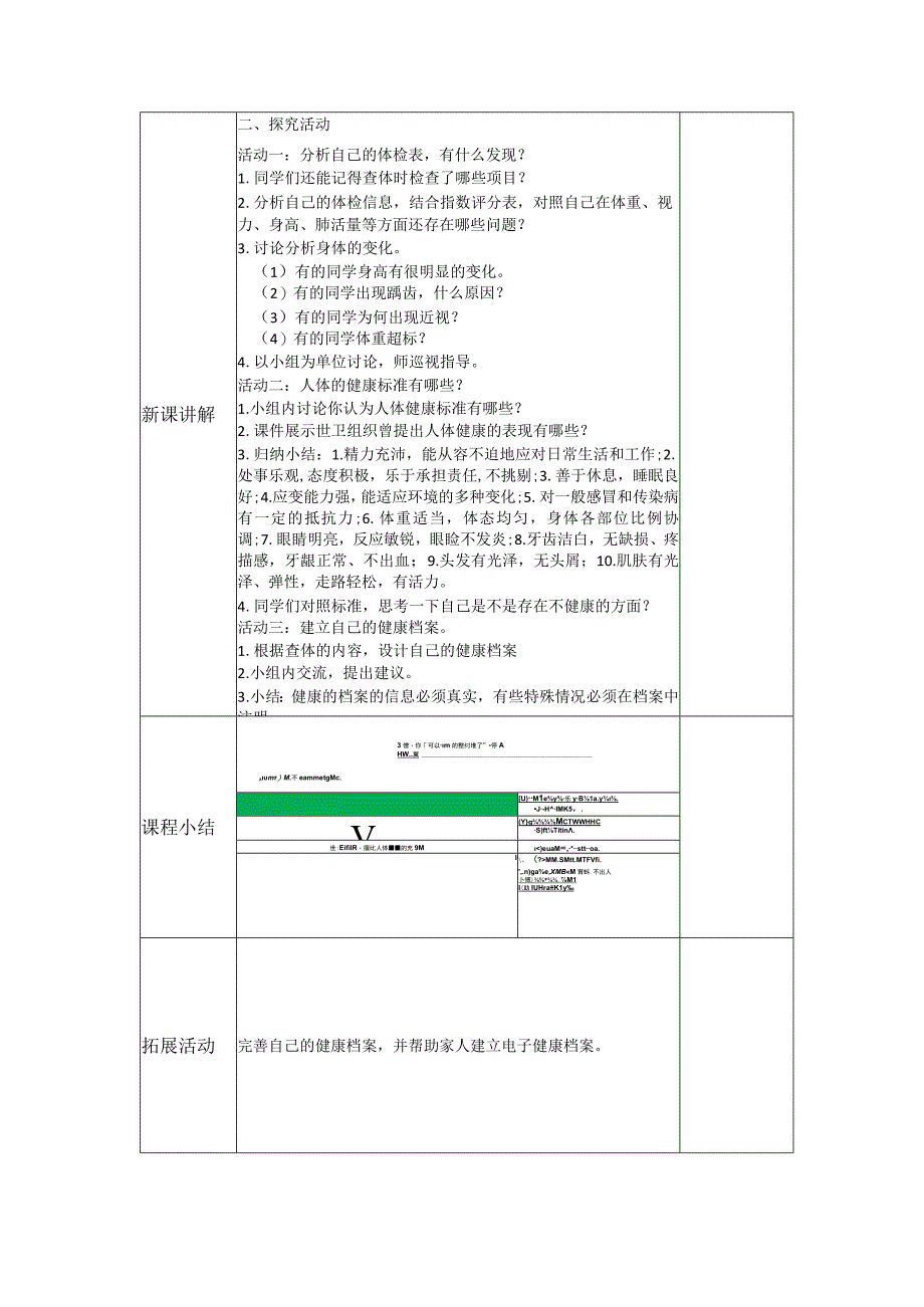 科学青岛版五年级下册2023年新编5 我们的健康档案 教案.docx_第2页