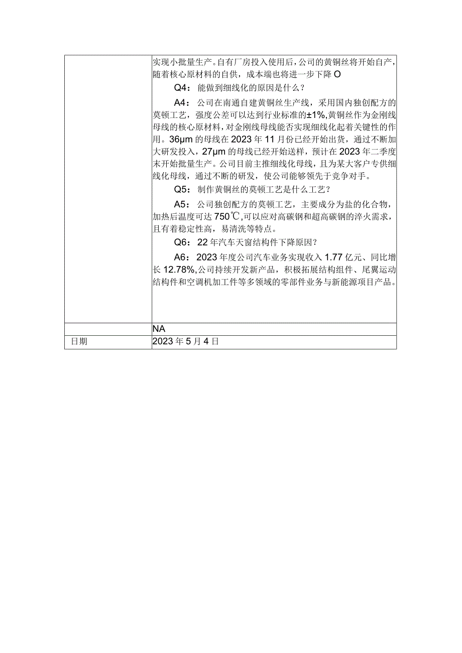 福立旺精密机电中国股份有限公司投资者关系活动记录表.docx_第2页