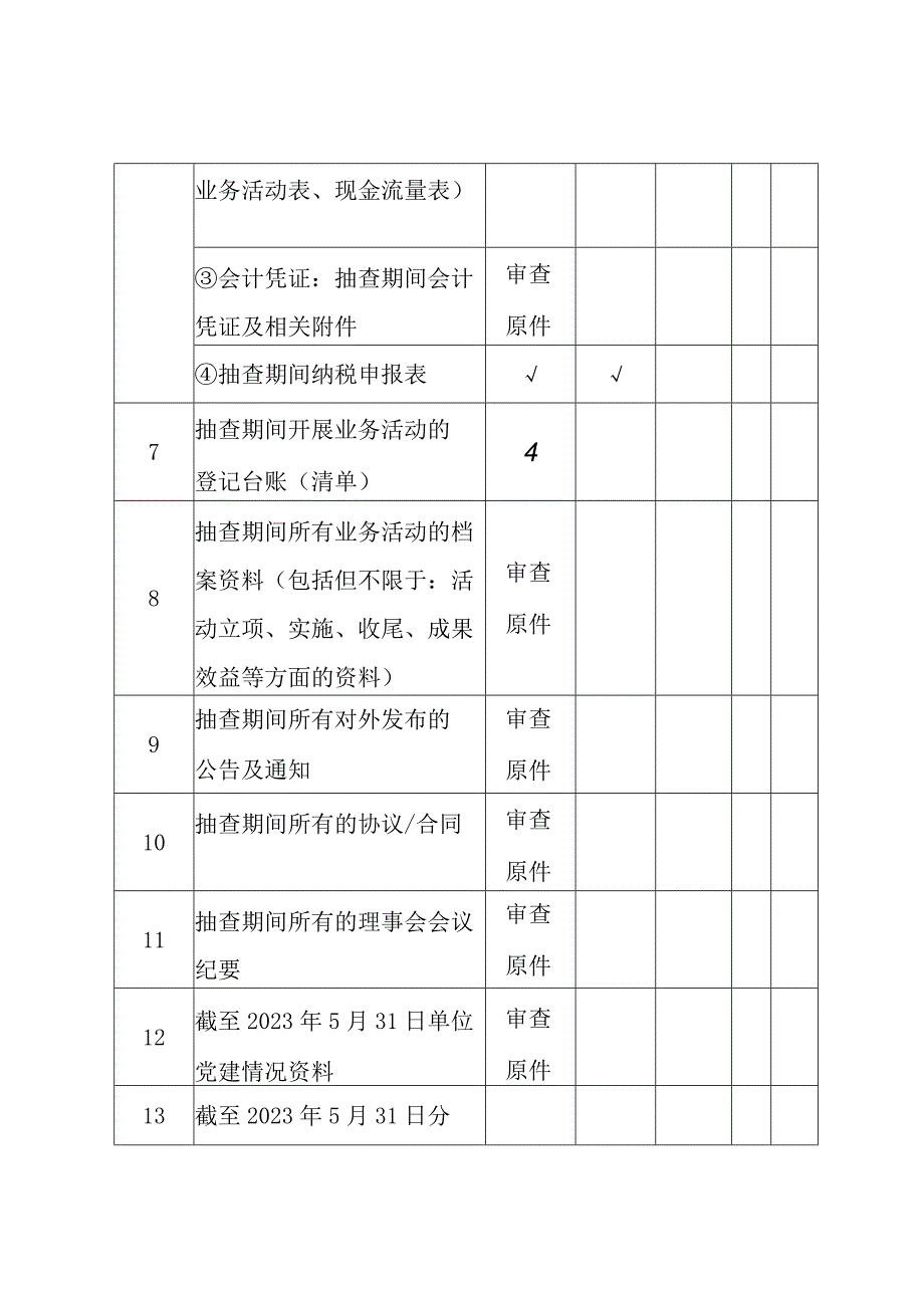 社会组织抽查审计资料清单.docx_第3页