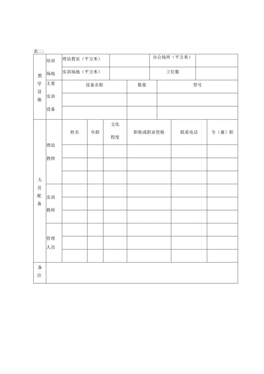 莱山区签约职业技能培训机构申报表.docx_第2页