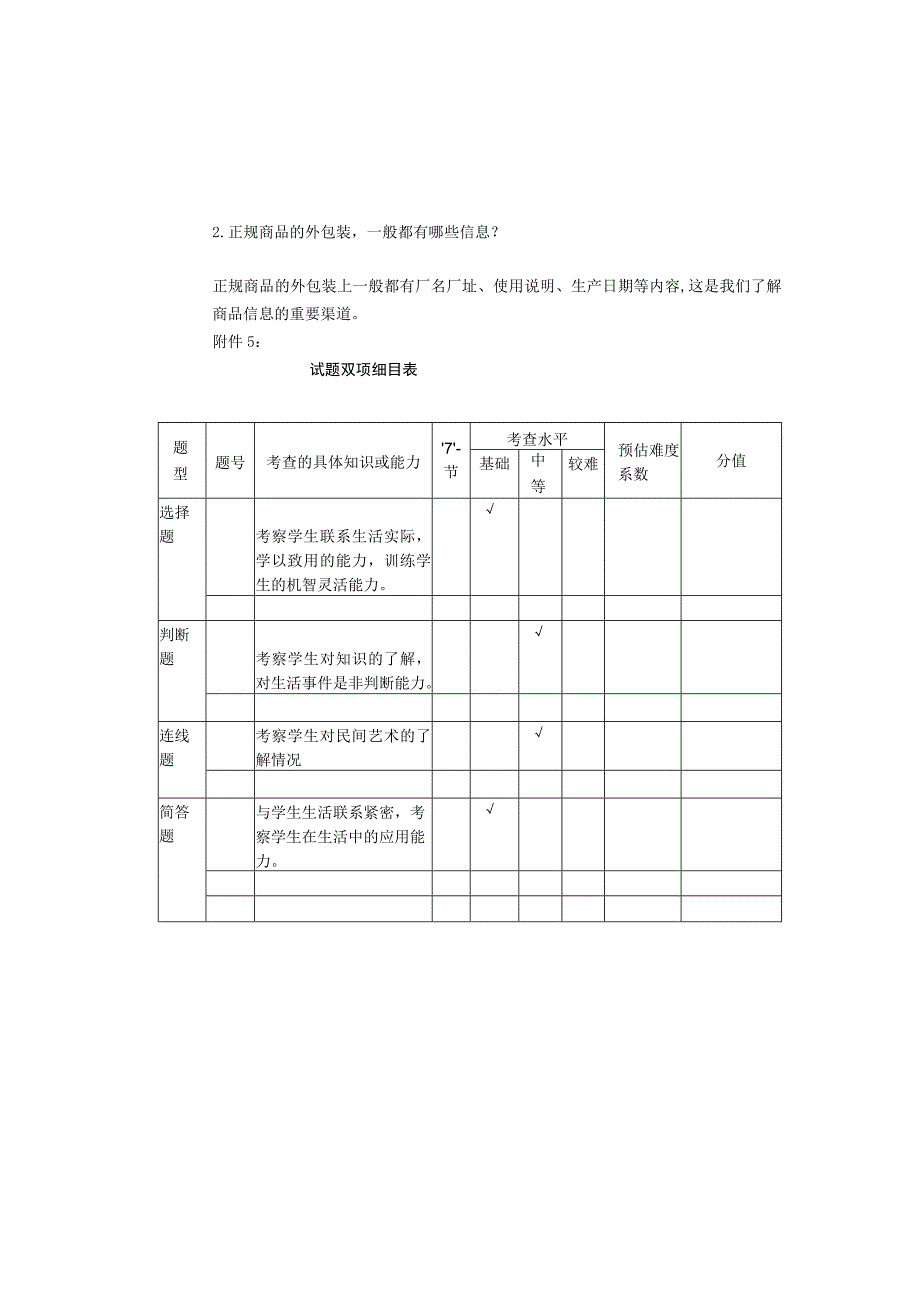 部编人教版小学四年级道德与法治下册试卷及答案.docx_第3页