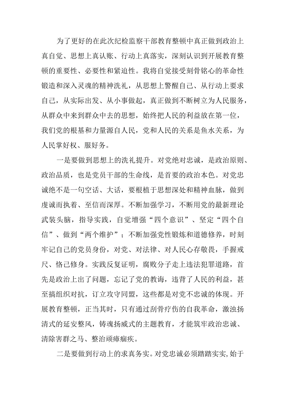 纪检监察干部队伍整顿教育讲话范文精选通用四篇.docx_第2页