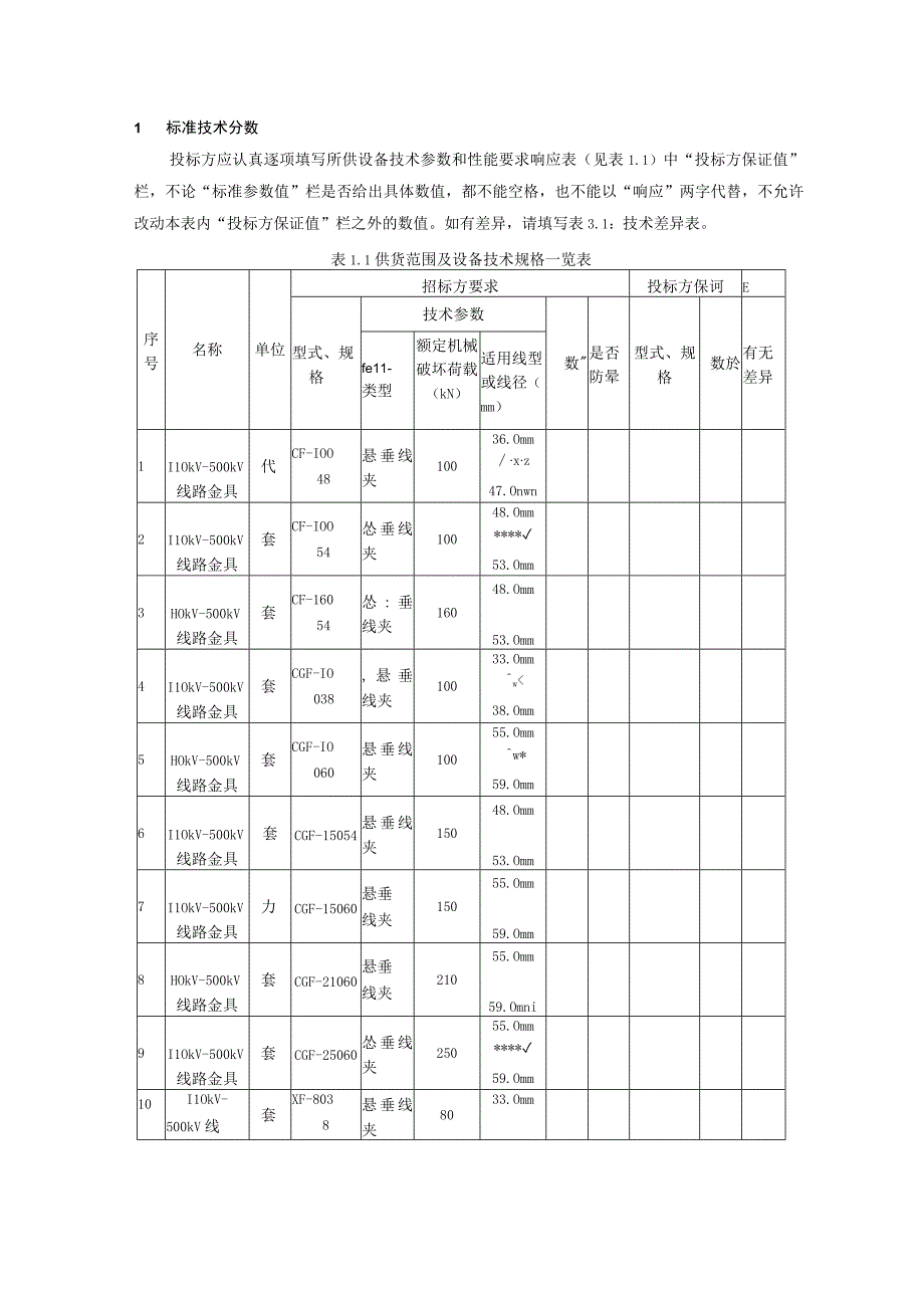 01南方电网设备技术规范书110kV交流输电线路金具专用部分征求意见稿.docx_第3页