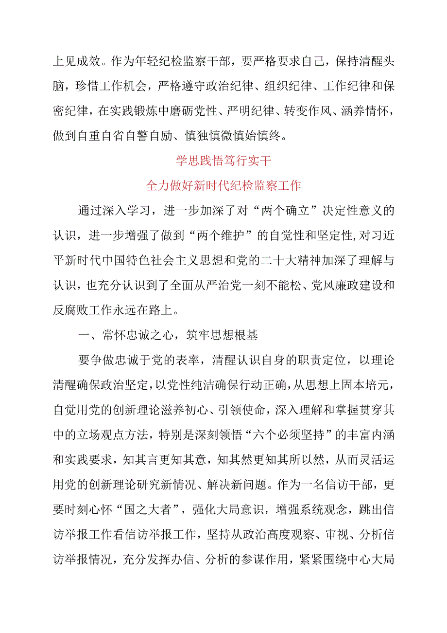 2023年青年纪检监察干部个人学习心得与体会.docx_第2页