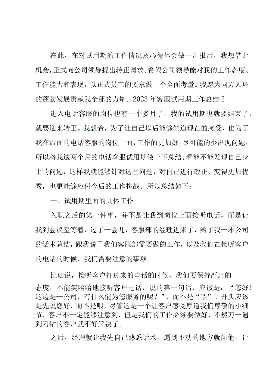 2023年客服试用期工作总结.docx_第2页