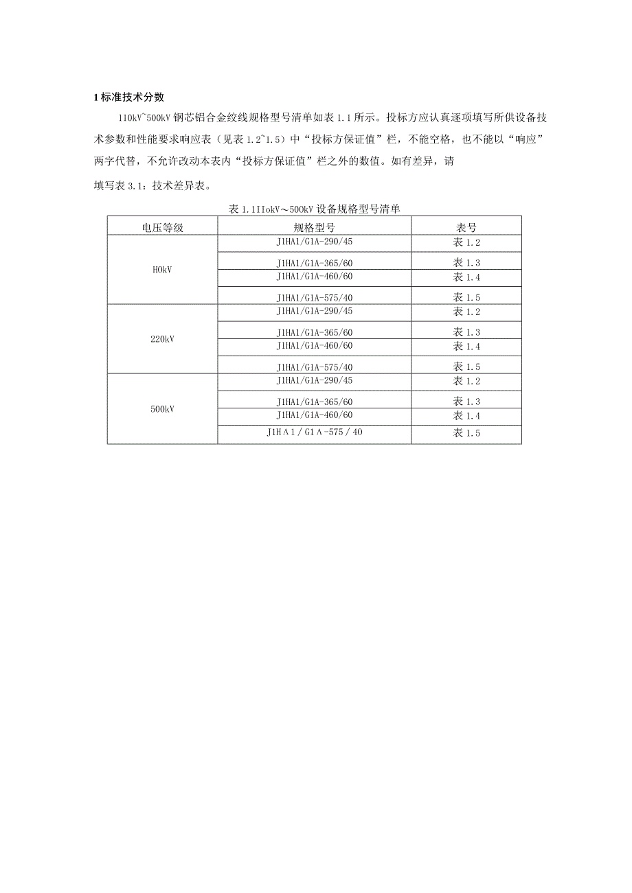 1110kV~500kV钢芯铝合金绞线标准技术标书专用部分.docx_第3页