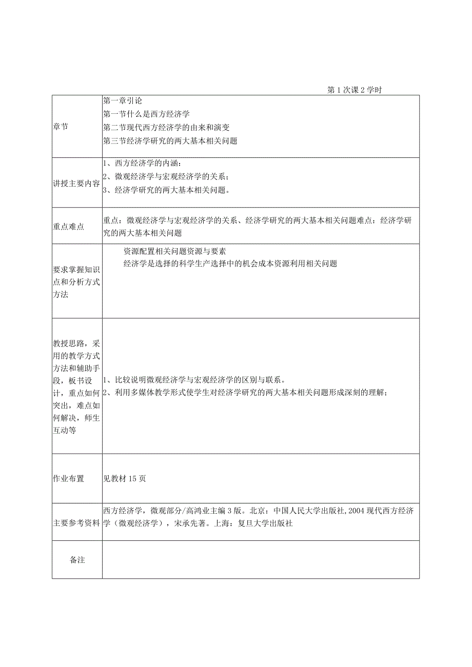 2023年整理本科生微观经济学教案.docx_第2页