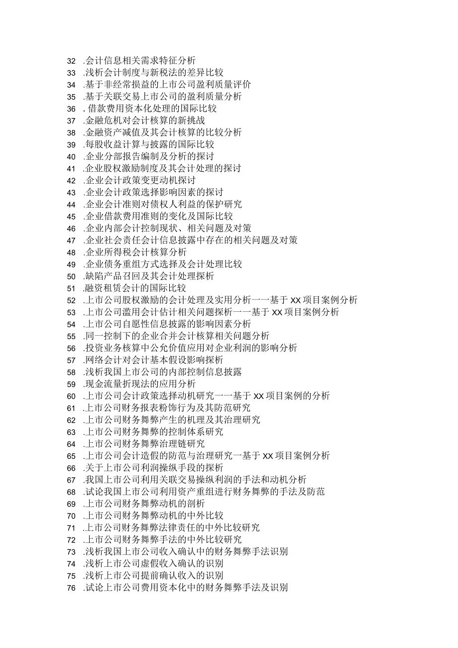 2023年整理毕业论文参考选题与指南某某立信会计学院.docx_第2页