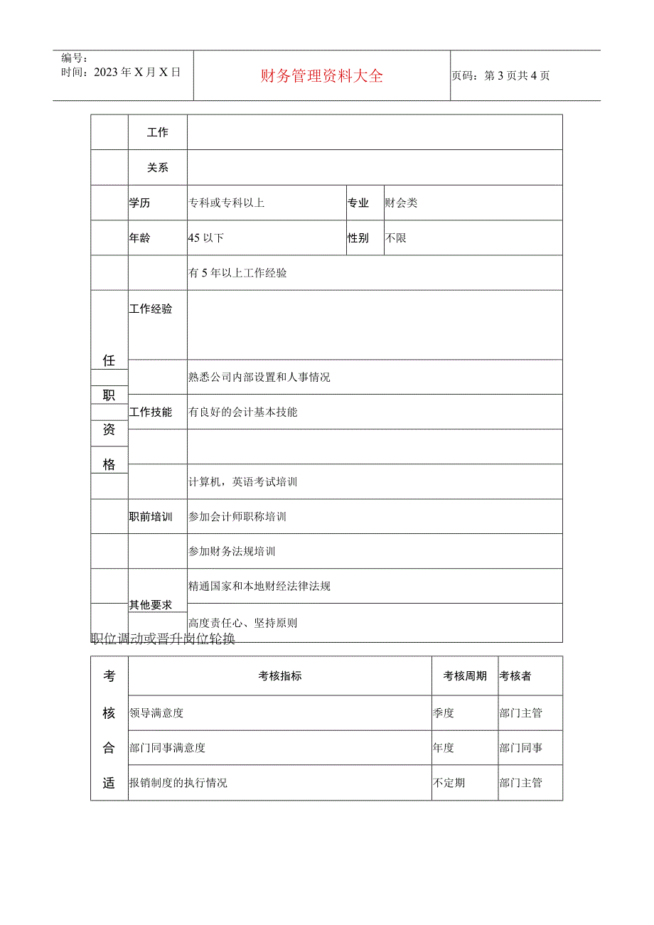 2023年整理报账会计岗位说明书.docx_第3页