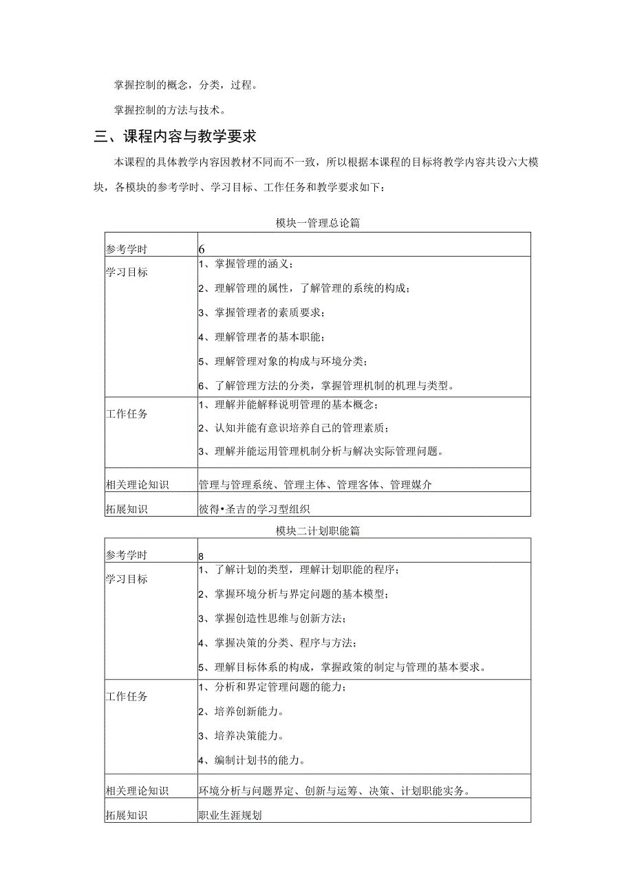 《管理学原理》课程标准.docx_第3页