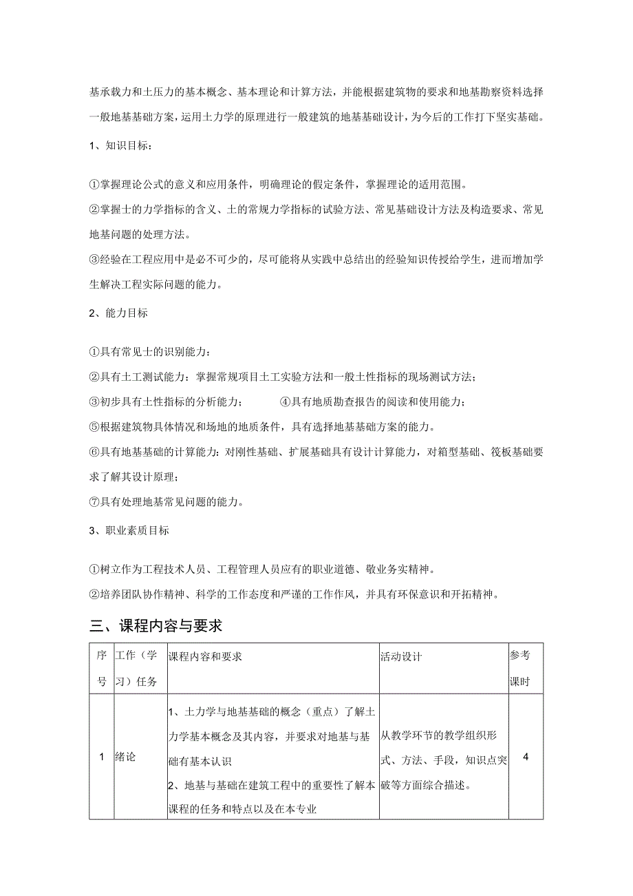 《土力学与地基基础》课程标准.docx_第2页