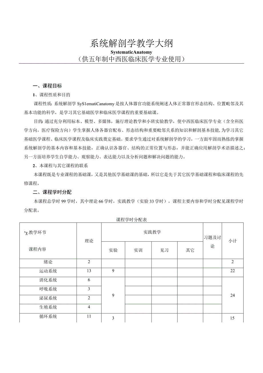 中西医临床医学含全科医学方向医疗保险方向大纲.docx_第1页