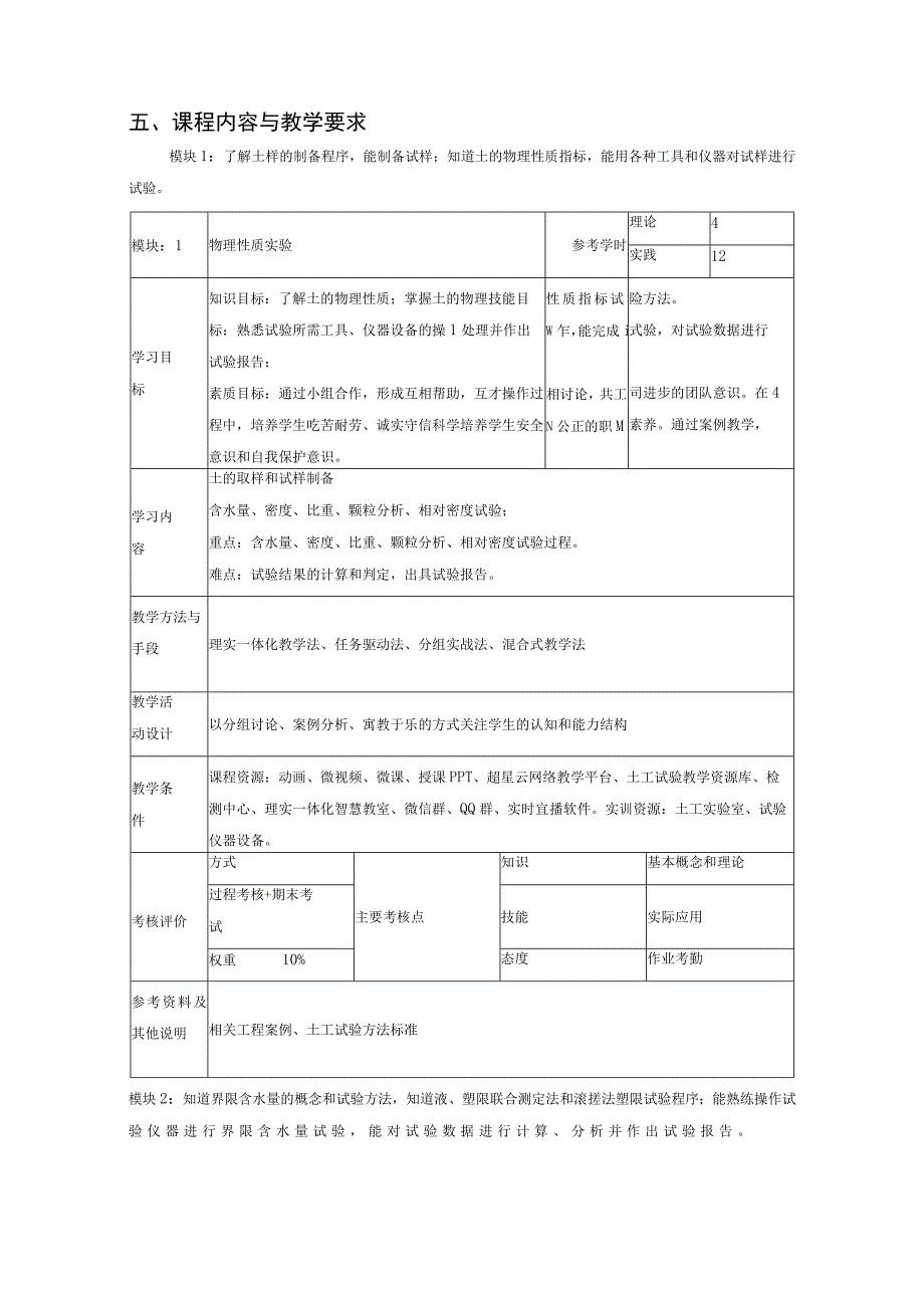 《土工试验》课程标准.docx_第3页