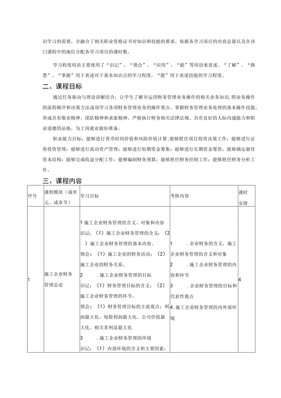 《工程财务》课程标准.docx_第2页