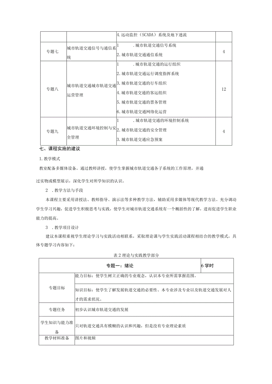 《城市轨道交通概论》课程标准.docx_第3页