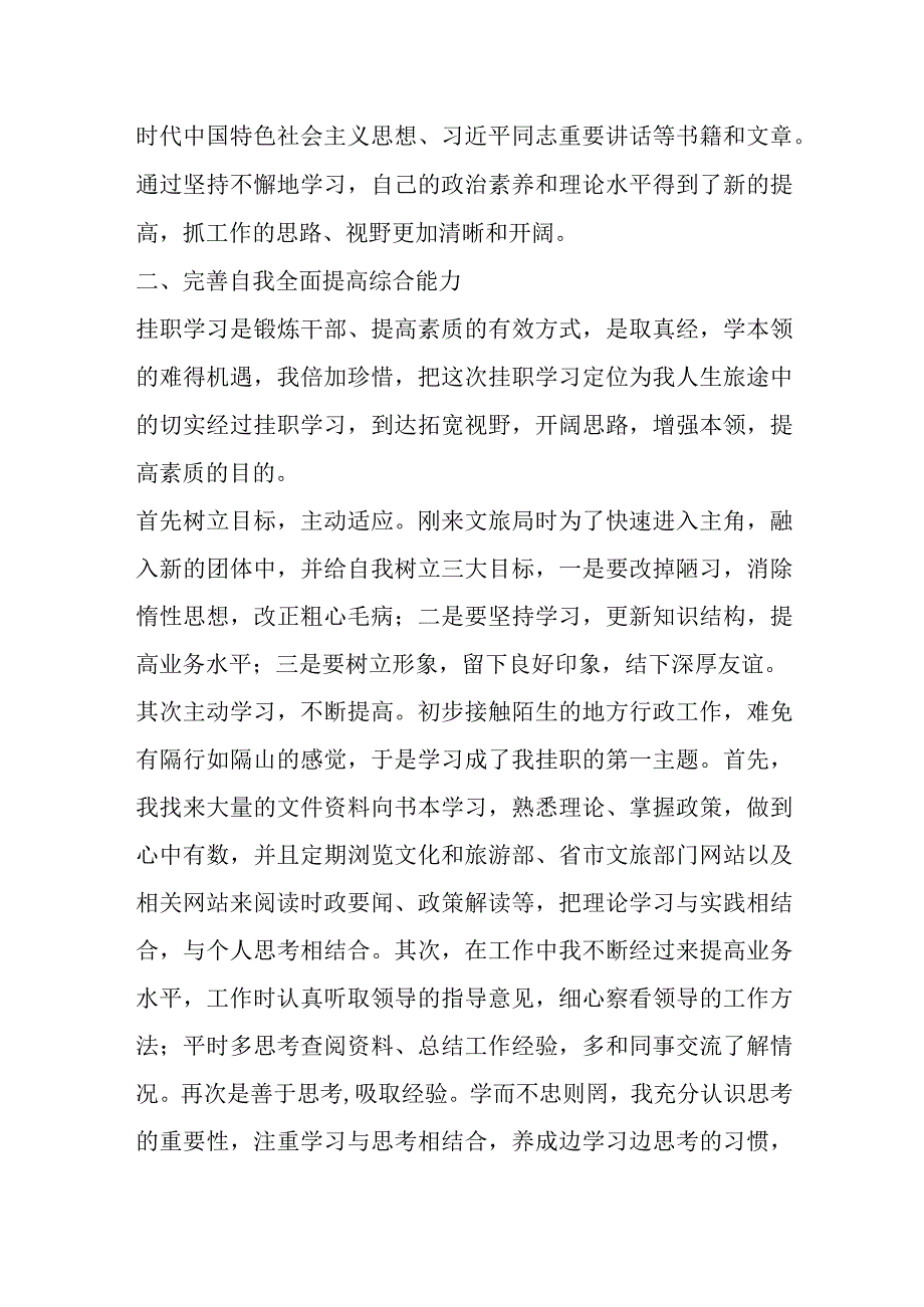 关于全市挂职干部的工作汇报材料.docx_第2页