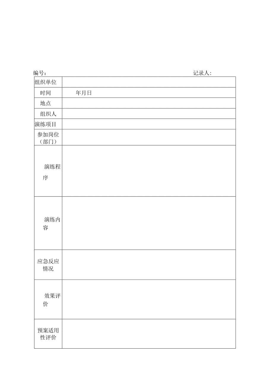 危险废物环境突发事件应急演练记录.docx_第2页