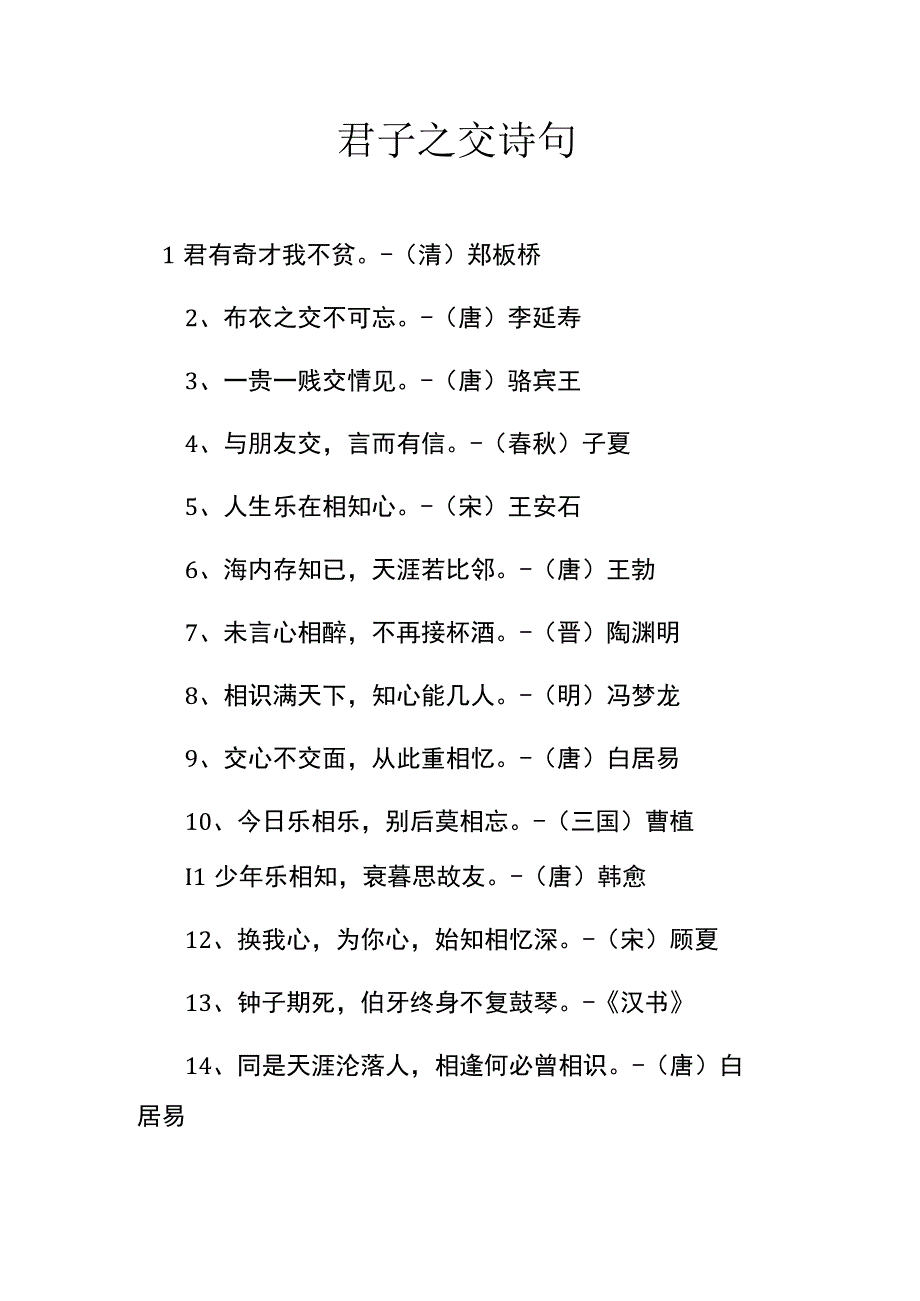 君子之交诗句.docx_第1页