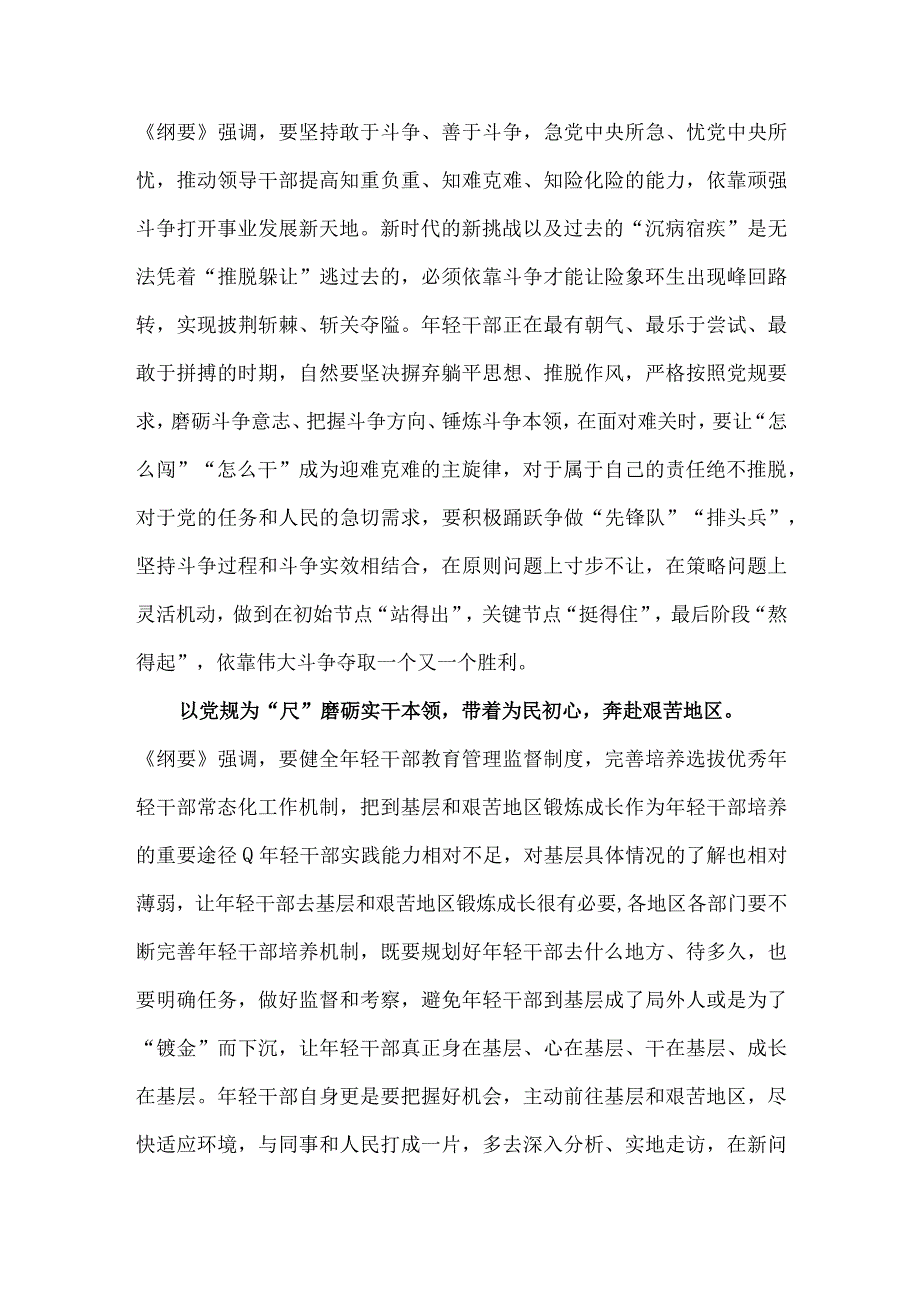 年轻干部学习贯彻《中央党内法规制定工作规划纲要20232027年》心得体会.docx_第2页