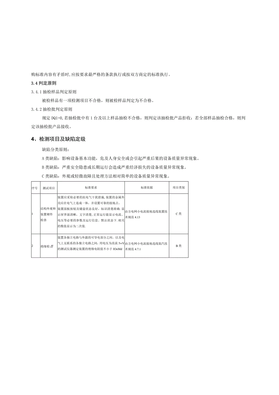 小电流接地选线装置到货抽检标准征求意见稿.docx_第2页