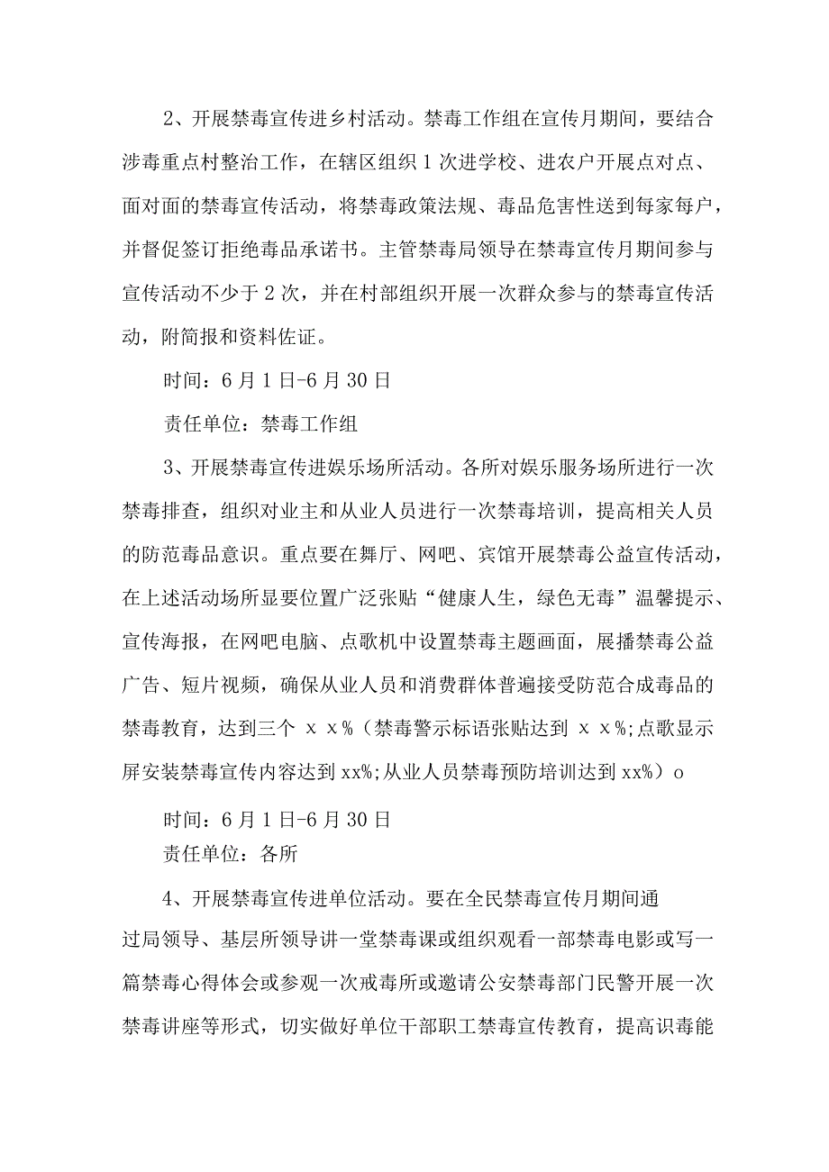 市区公安缉毒大队开展2023年全民禁毒宣传月主题活动方案 8份.docx_第3页