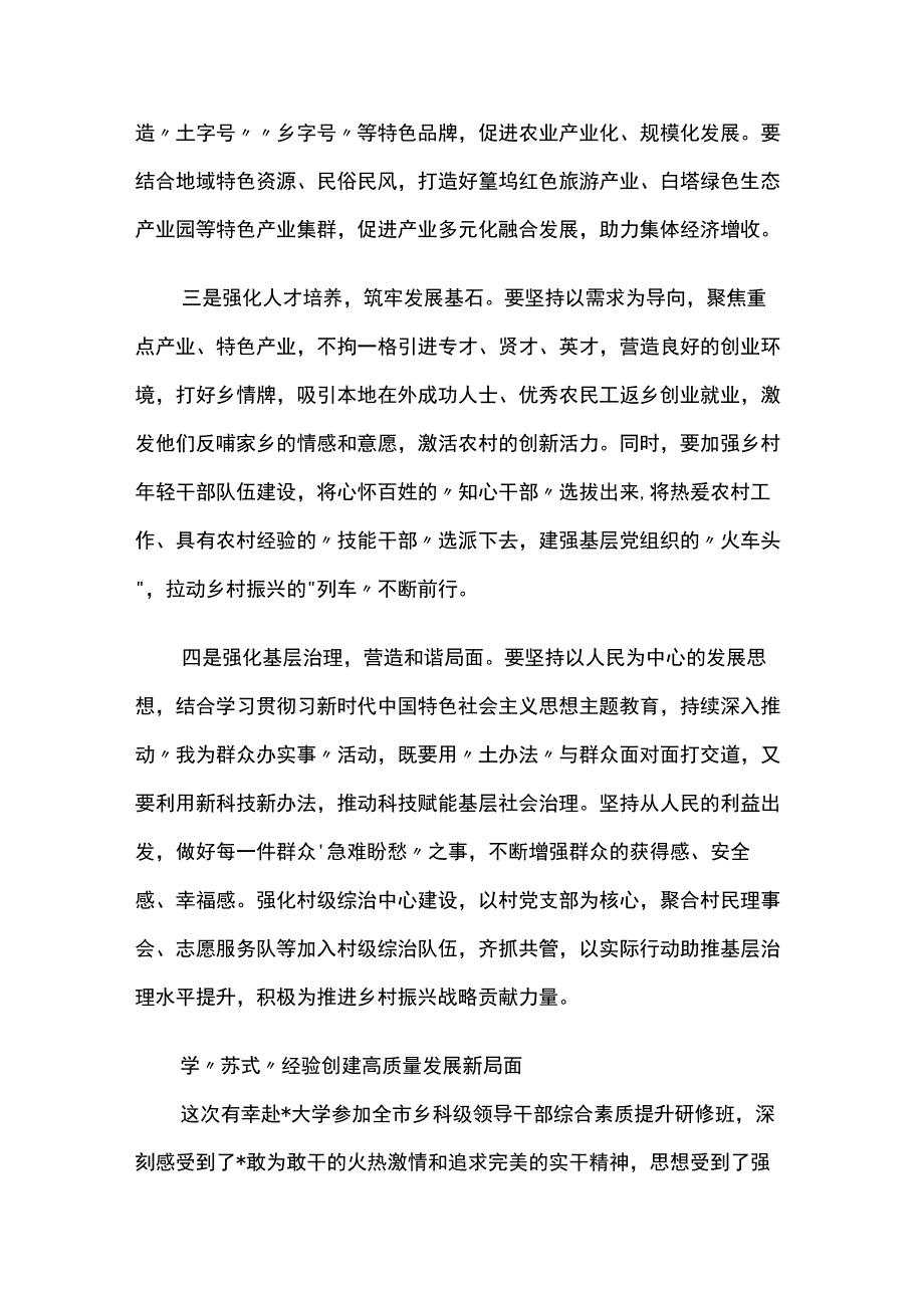 基层领导干部综合素质提升培训班学习心得体会两篇.docx_第2页