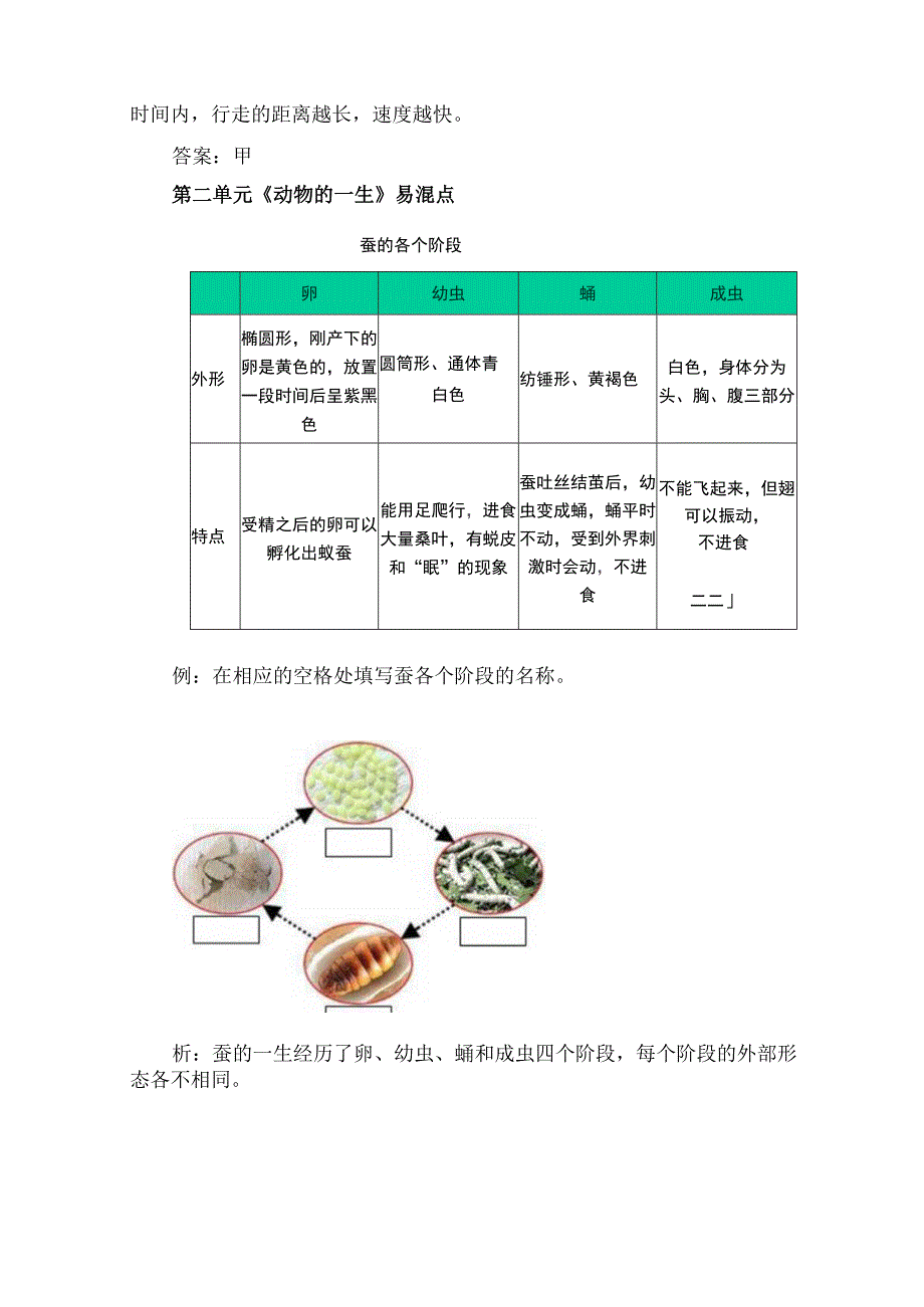 教科版科学三年级下册易错题及知识点总结.docx_第3页