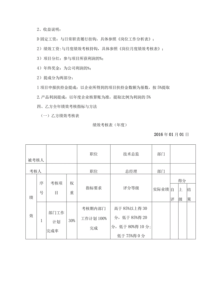 技术总监目标责任书.docx_第2页